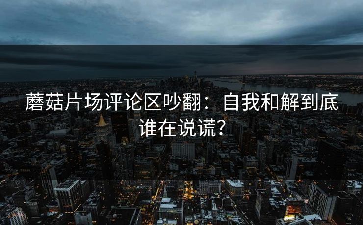 蘑菇片场评论区吵翻：自我和解到底谁在说谎？  第1张