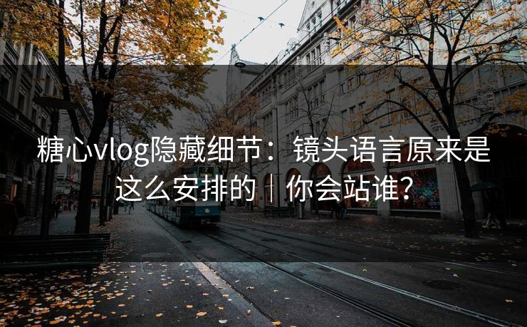 糖心vlog隐藏细节：镜头语言原来是这么安排的｜你会站谁？