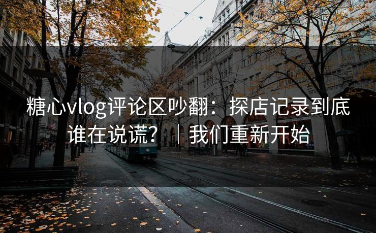 糖心vlog评论区吵翻：探店记录到底谁在说谎？｜我们重新开始